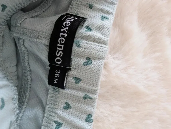 Legging menthe à coeurs fille taille 3 ans In extenso - photo numéro 2