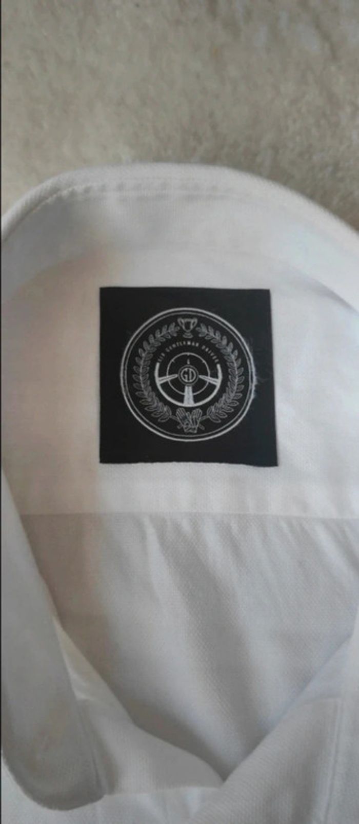 Chemise blanche manches longues Sir Gentleman Driver 42 100% coton - photo numéro 4