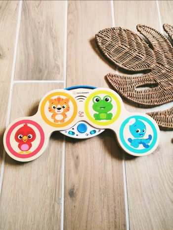 🥁Tambour Tam tam magic Touch Hape et Baby Einstein en bois marque Hape