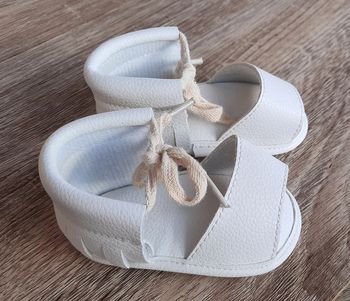 Sandales blanches bébé fille, 3-6 mois, My baby factory