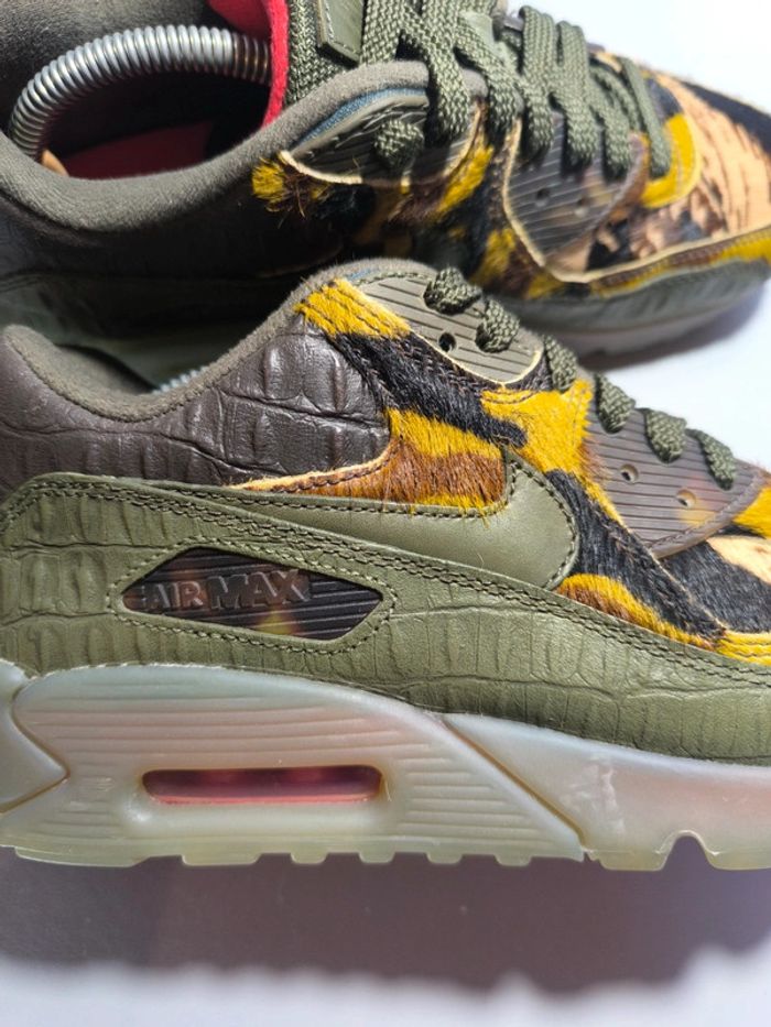 Baskets Nike air max 90 crocodile Gator green pointure 40 comme neuves sans boîte - photo numéro 9
