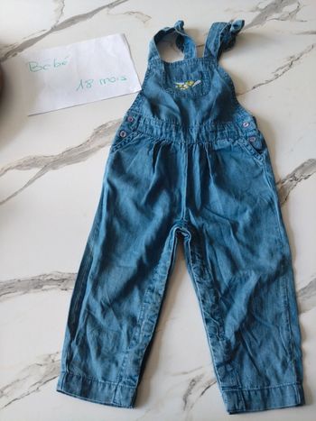 Salopette pantalon bébé fille 18 mois