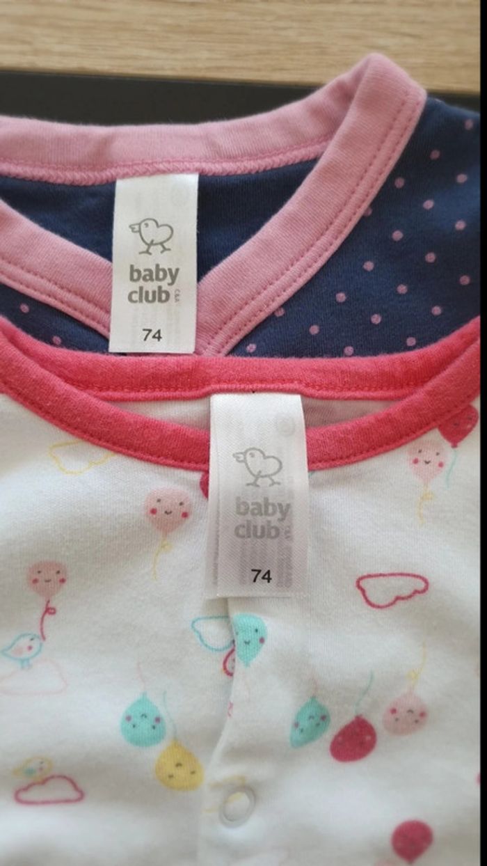 Lot de 2 pyjamas légers 74 cm - photo numéro 4