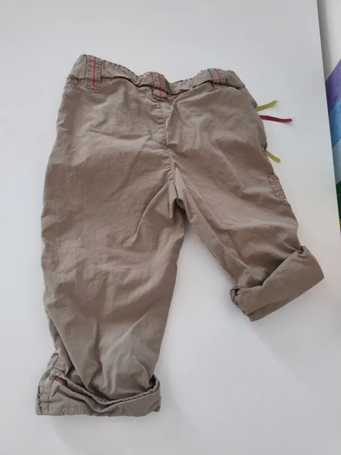 Pantalons/bermuda fille en 100% coton - photo numéro 5
