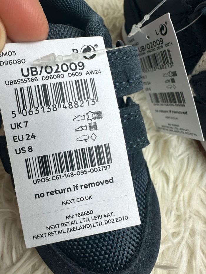 Paire de basket bleu marine next taille 24 - photo numéro 5