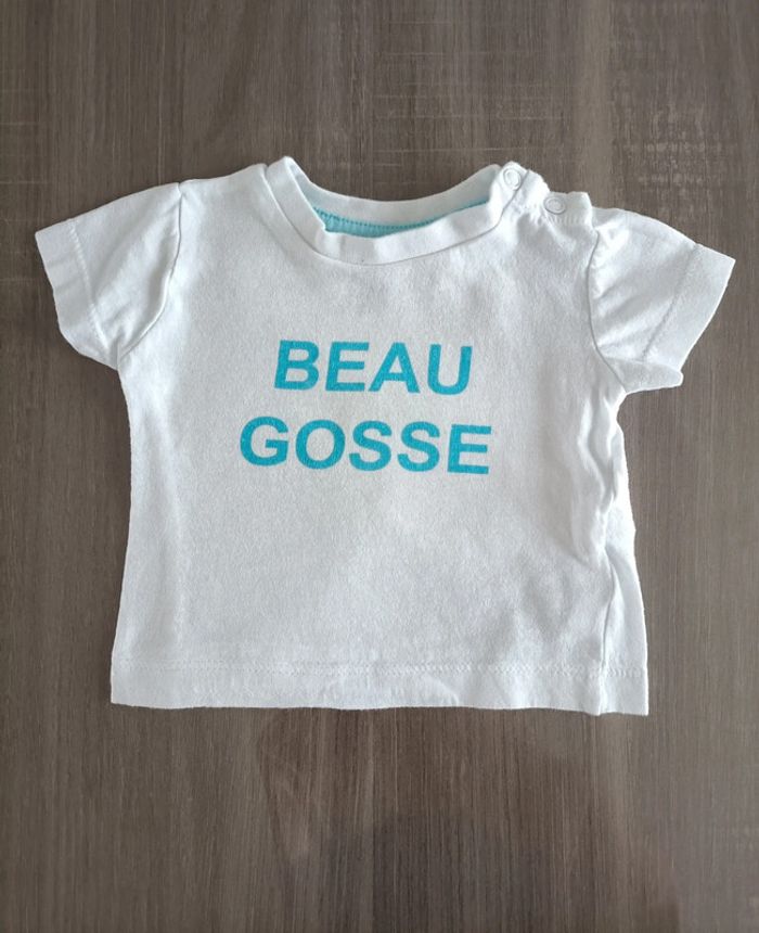 Lot de 2 T Shirts manches courtes 1 mois - photo numéro 5
