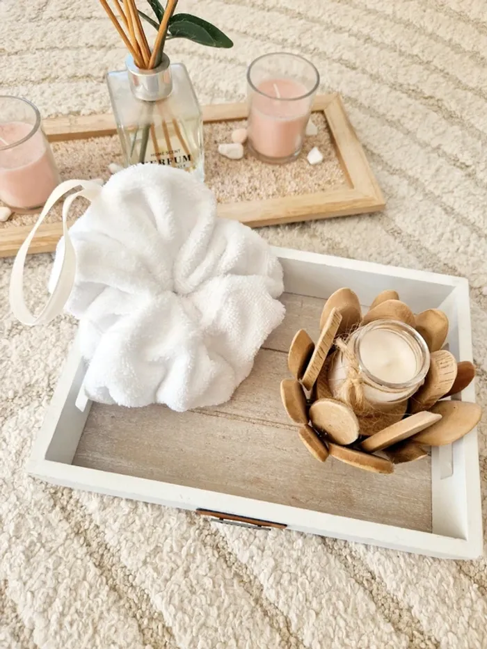 1 Fleur de douche en tissu éponge de bambou - photo numéro 6