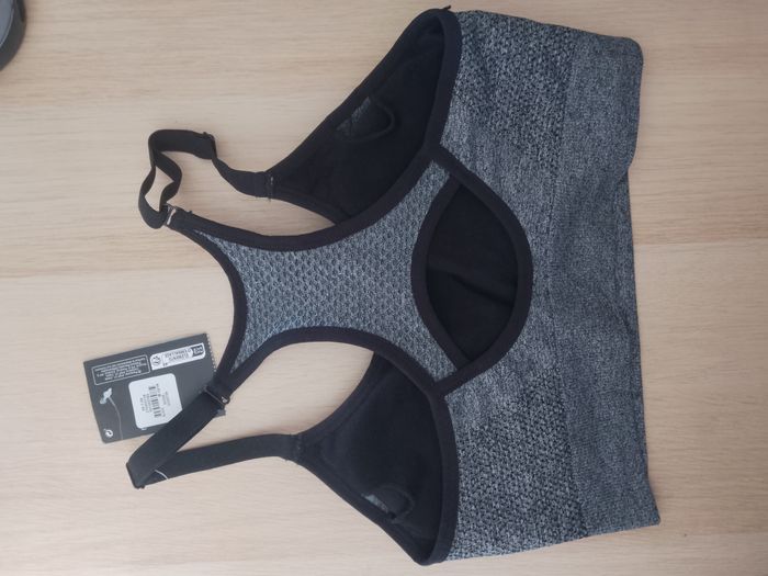 Brassière grise et noir neuve - photo numéro 2