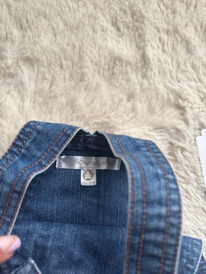 Salopette Lulu castagnette 3 mois en jeans - photo numéro 3