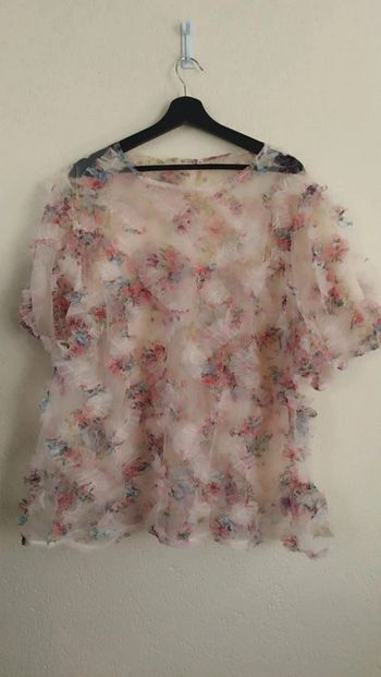 Blouse fleurie - Shein curve - taille 54