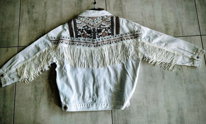 Veste en jean à franges - photo numéro 3