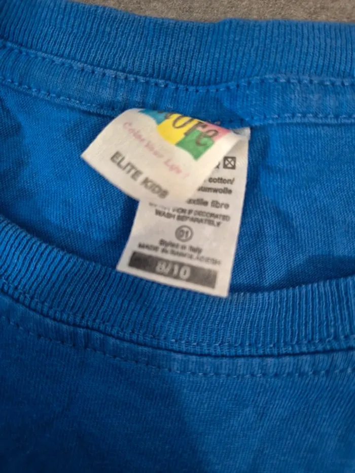 T-shirt bleu - photo numéro 2