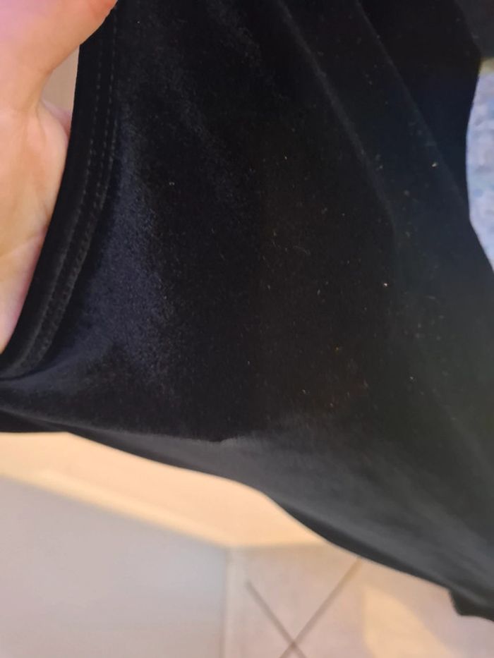 Robe de soirée en velours noir longue - photo numéro 3