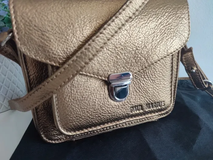 Sac en cuir Mademoiselle Georges XS doré Paul Marius - photo numéro 2