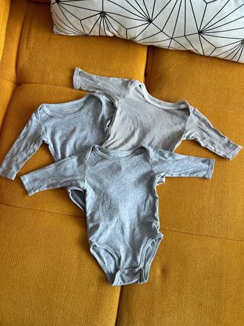 Lot de 3 bodies manches longues 9 mois