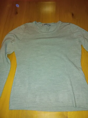 Petit Pull Fin Fille Uni Gris