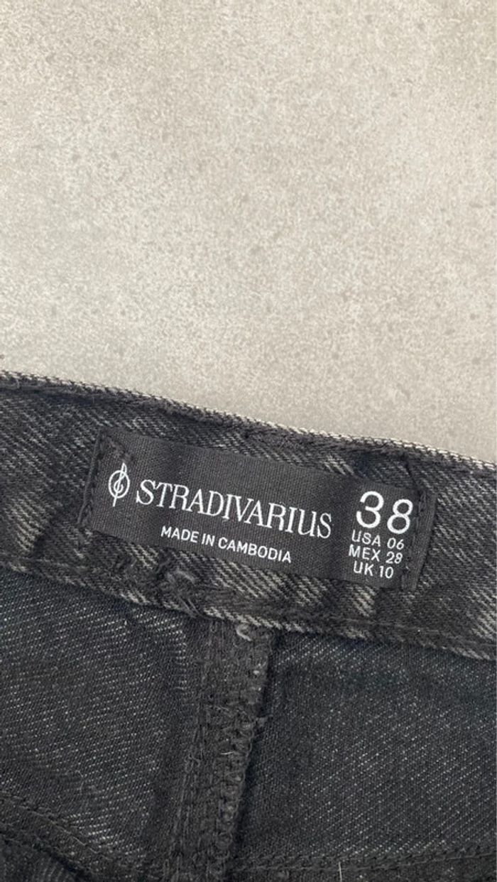 Stradivarius jean pantalon femme 38 noir vêtement - photo numéro 4