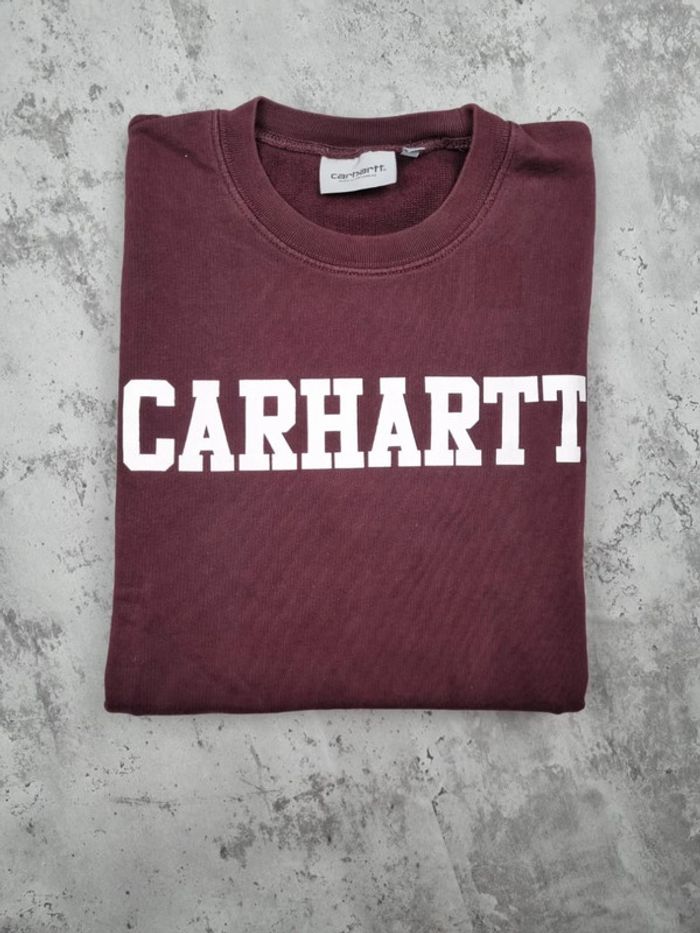Sweat Carhartt bordeaux, XS Hommes - photo numéro 2