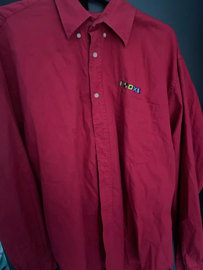 chemise homme rouge