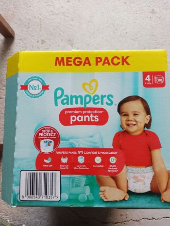 Megapack de 80 pants taille 4 Pampers Premium