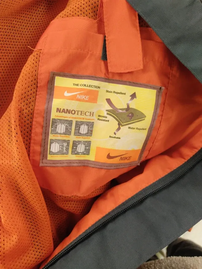 Manteau Nike ACG - Gore Tex - Orange et gris - XXXL A1537 - photo numéro 13