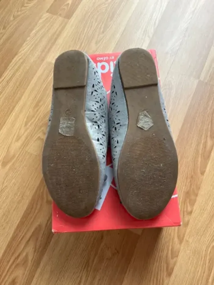 Ballerines fille grises ajourées – G Kids – Pointure 34 - photo numéro 3