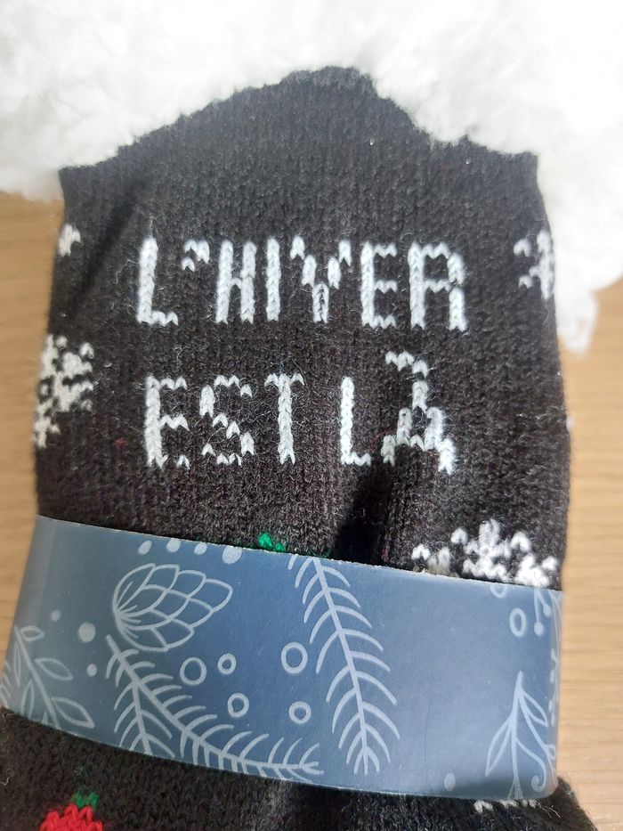 Chaussette moumoute antidérapante - photo numéro 3