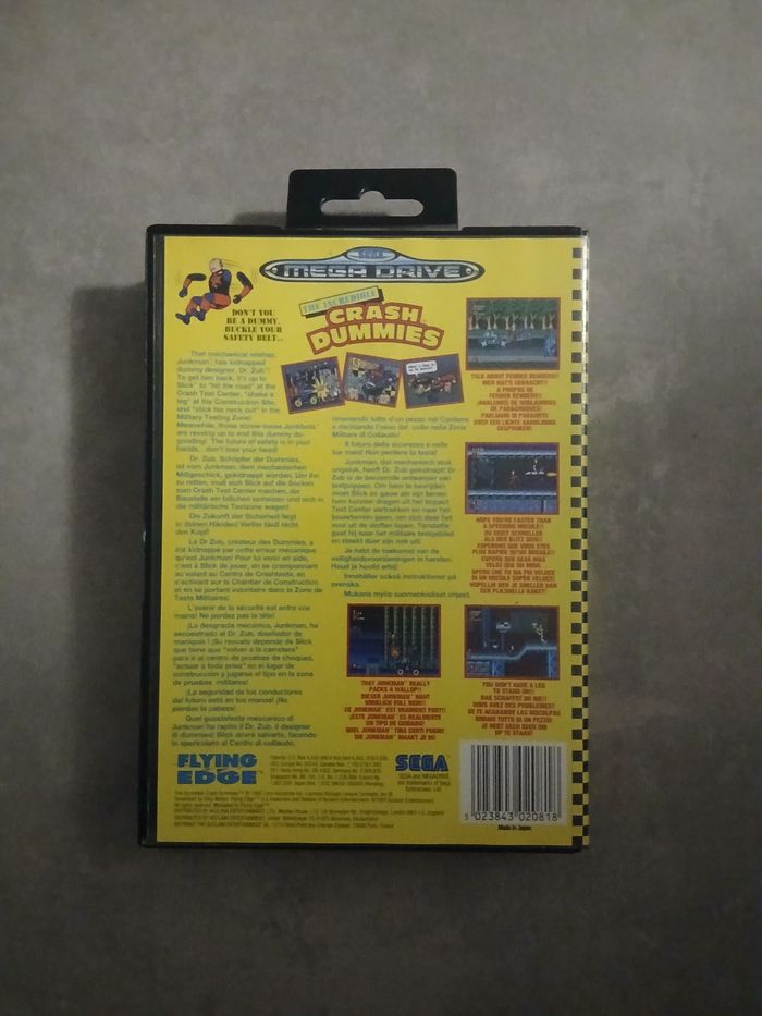 Crash dummies jeu sega Megadrive - photo numéro 3