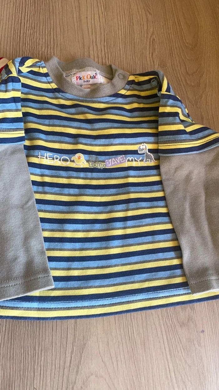 Lot de 2 hauts Pic ouic en 12/18 mois - photo numéro 3