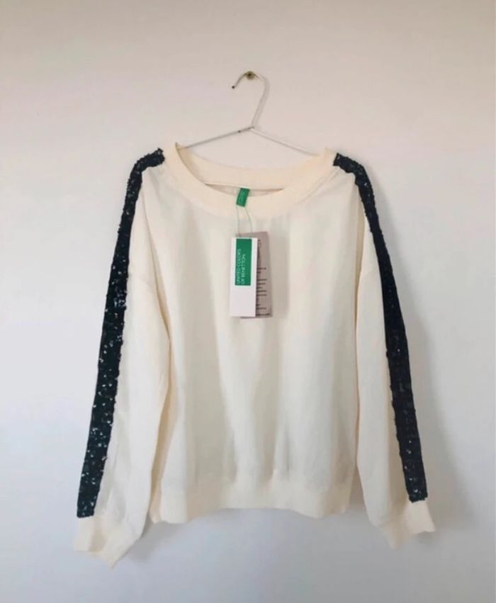 Pull léger benetton fille NEUF avec étiquette 6 ans 7 ans