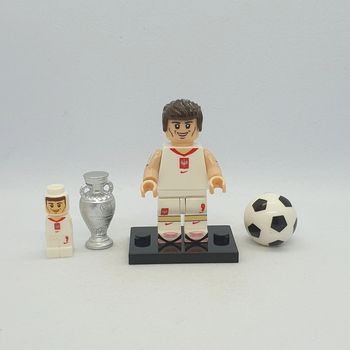 🎽 Figurine Footballeur Polonais - Robert Lewandowski - (Style Lego) 🎽