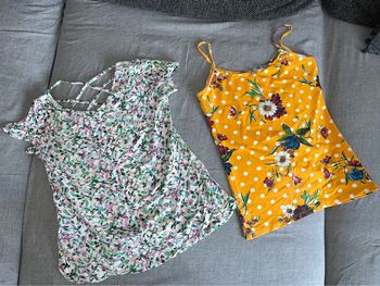 Lot 2 tops femme Zara Promod S/M