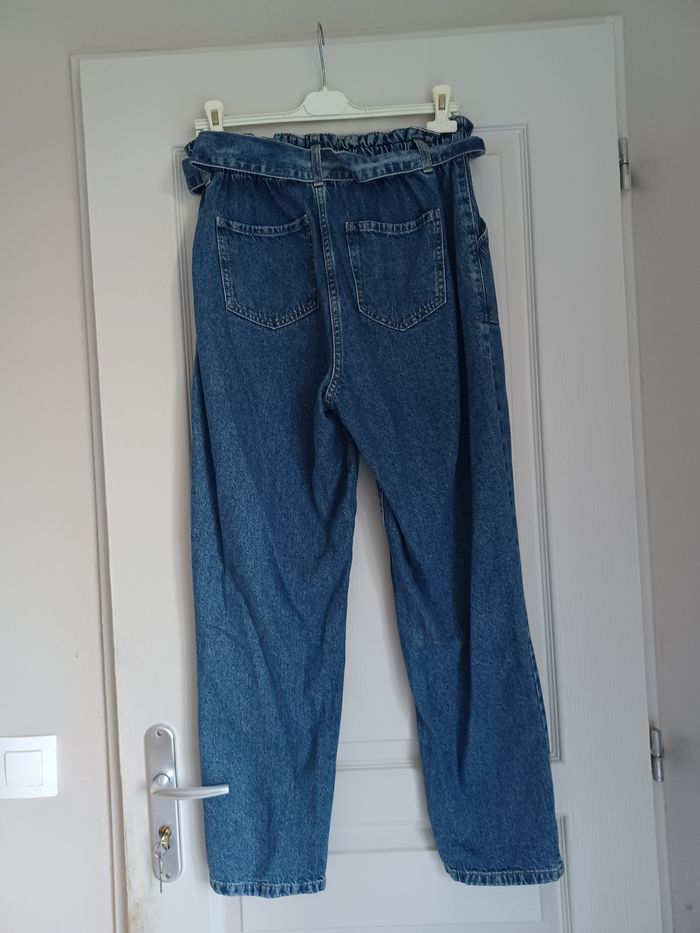 Jean Mom , taille haute et élastique - photo numéro 2