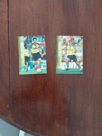 2 cartes Panini Borussia Dortmund - 1995 - Kree et Zorc