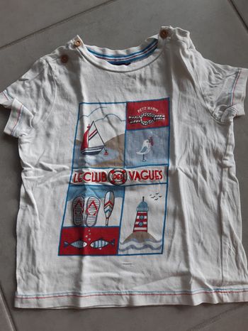 Tee shirt manches courtes 2 ans