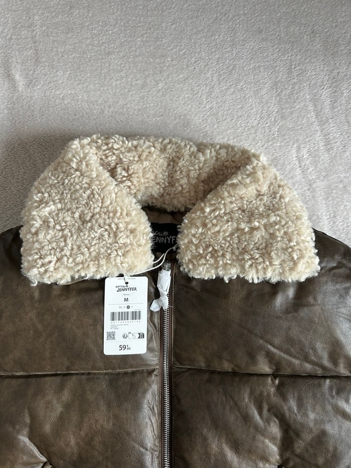 Doudoune Marron Jennyfer – Col Moumoute - photo numéro 5