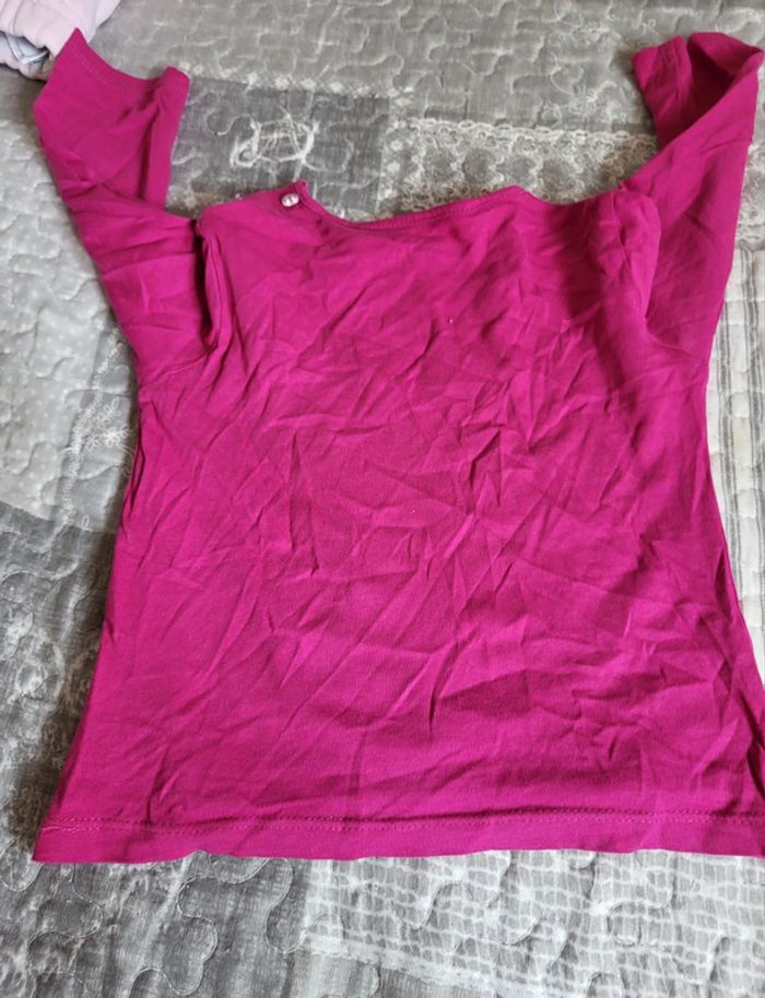 Tee shirt rose 18 mois - photo numéro 4