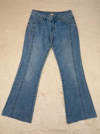 Jeans taille Base évasé bootcut Vintage Bleu Y2k 00’s
