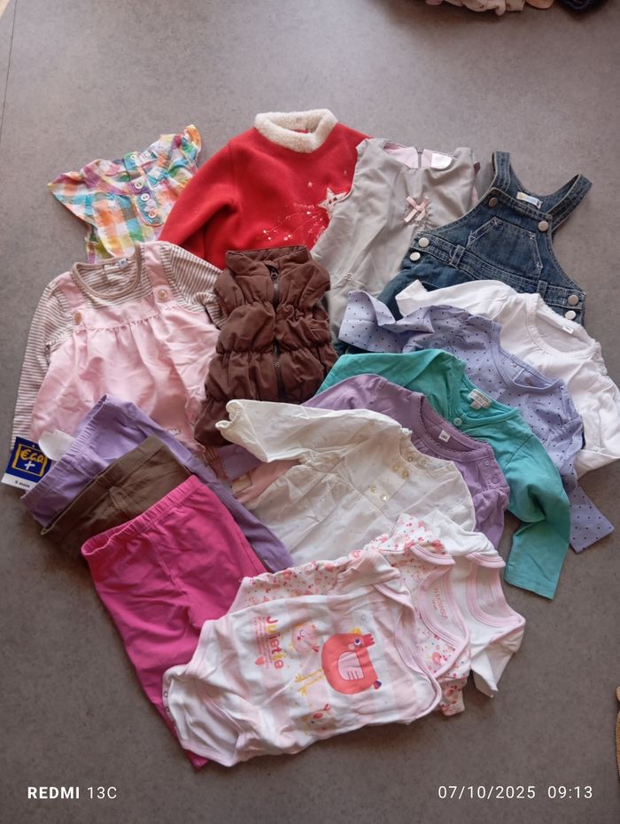 Lot 17 vêtements 9mois