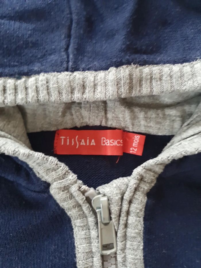 Gilet à capuche Tissaia 12 mois - photo numéro 2