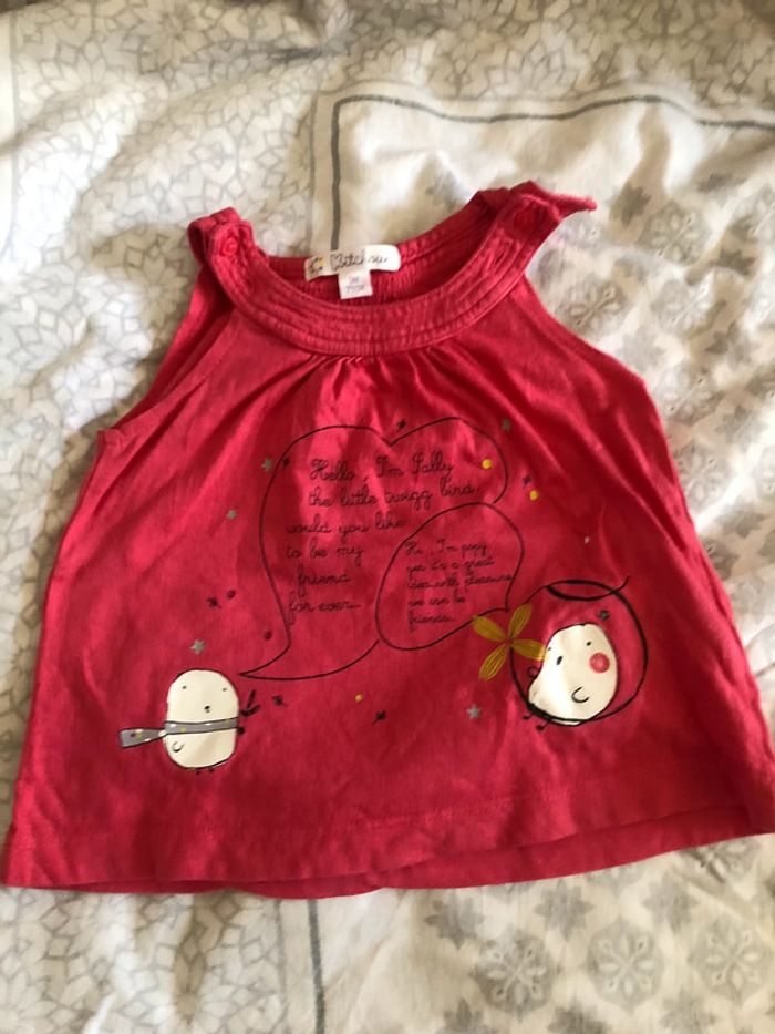 Tunique robe rose 9 mois