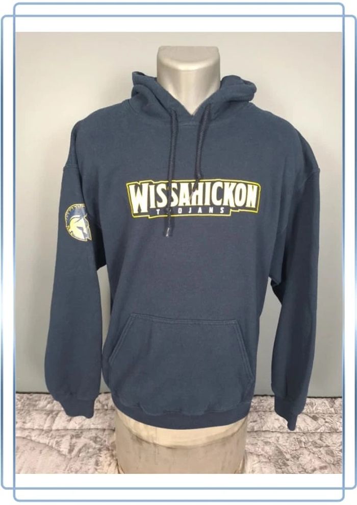 sweat a capuche / Hoodie gildan universitaire - taille L - homme - bleu foncé (319)
