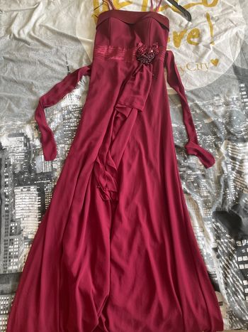 Longue robe bordeaux 
