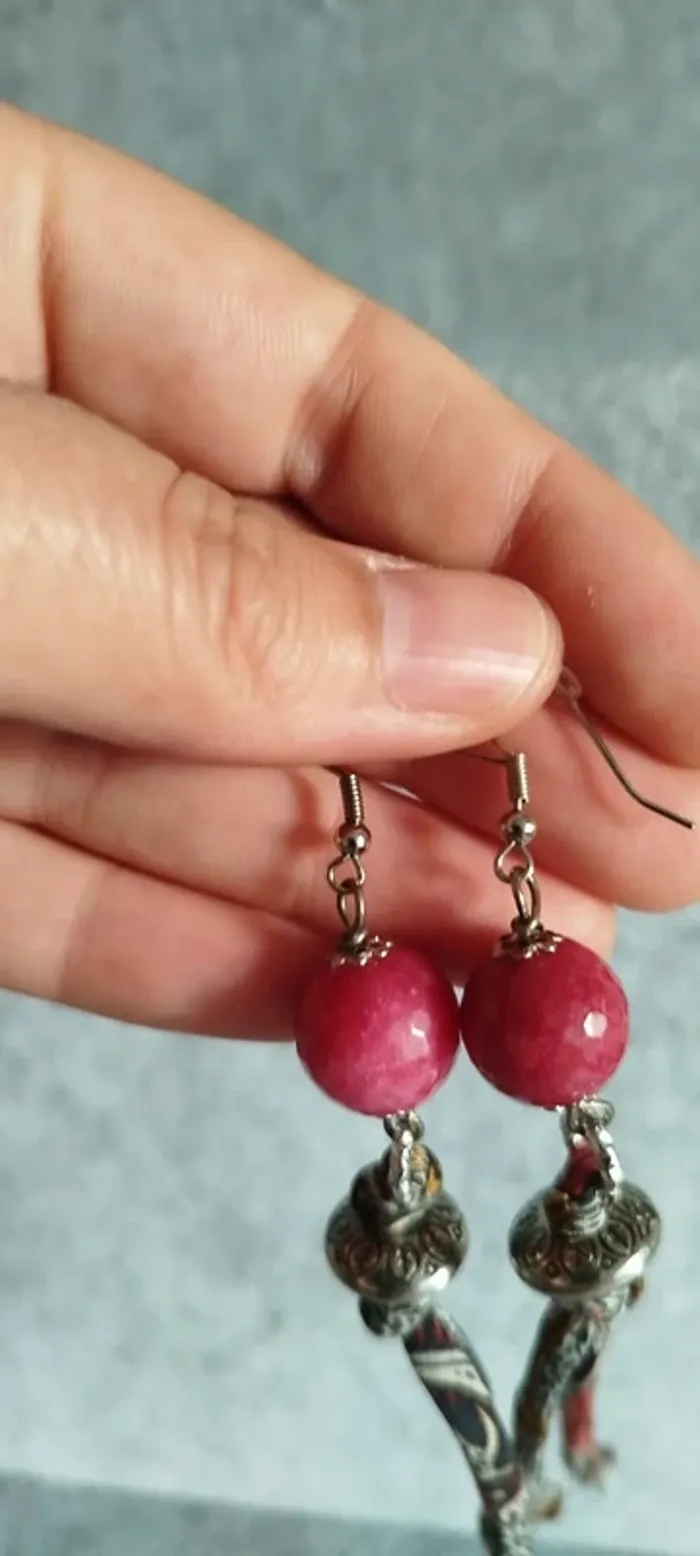 🍄 Boucles d’oreilles ▪ style bohème - photo numéro 3