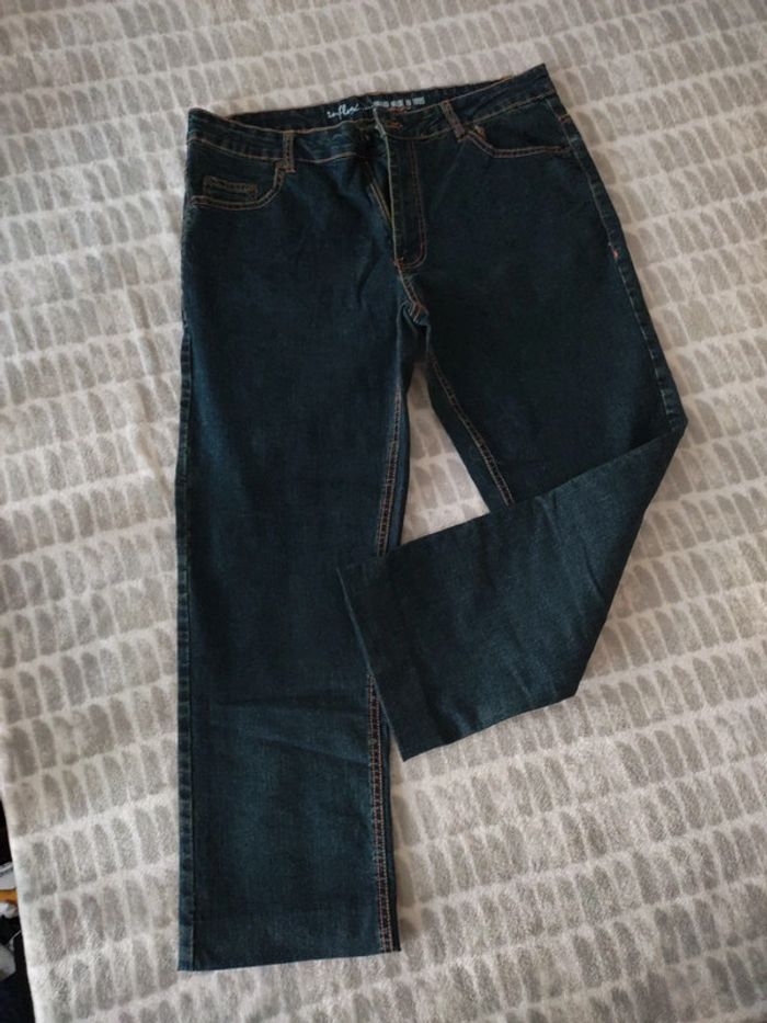 Jeans bleu brut droit influx taille 46 - photo numéro 1