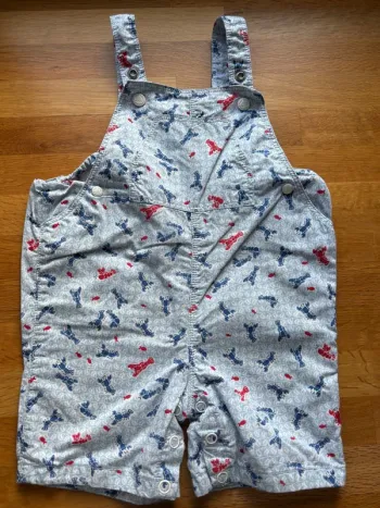 Salopette short petit bateau 12 mois garçon