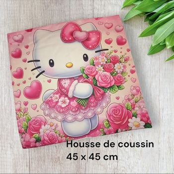 Housse de coussin hello Kitty