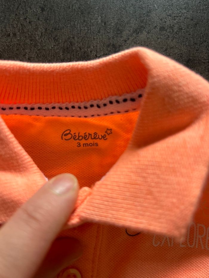 Polo manches courtes bébé taille 3 mois - photo numéro 3