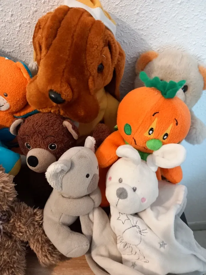 Lots de peluches différentes marques ajena, fizzy, nounours,etc - photo numéro 4