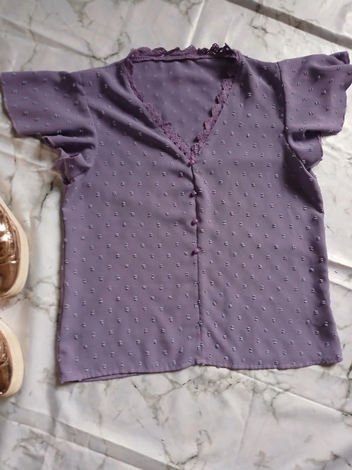 Blouse lilas Shein taille M - photo numéro 2